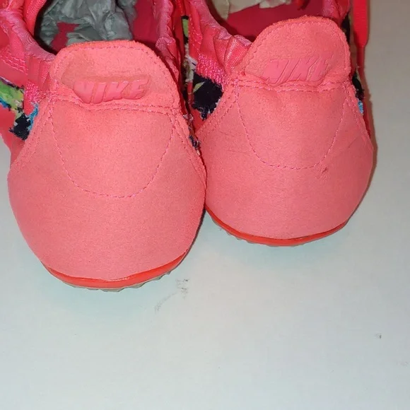 NIKE Coral Floral (Custom) Swoosh Sneaker Size 9 - Picture 5 of 6